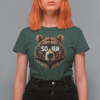 Sobriety Anniversary Sober Bear AA NA Recovery T Shirt For Women