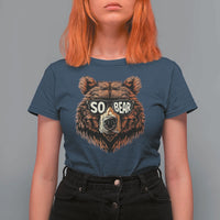 Sobriety Anniversary Sober Bear AA NA Recovery T Shirt For Women
