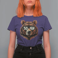 Sobriety Anniversary Sober Bear AA NA Recovery T Shirt For Women