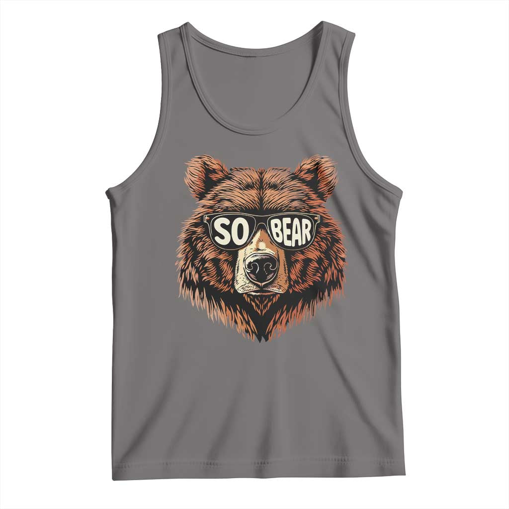 Sobriety Anniversary Sober Bear AA NA Recovery Tank Top