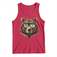 Sobriety Anniversary Sober Bear AA NA Recovery Tank Top