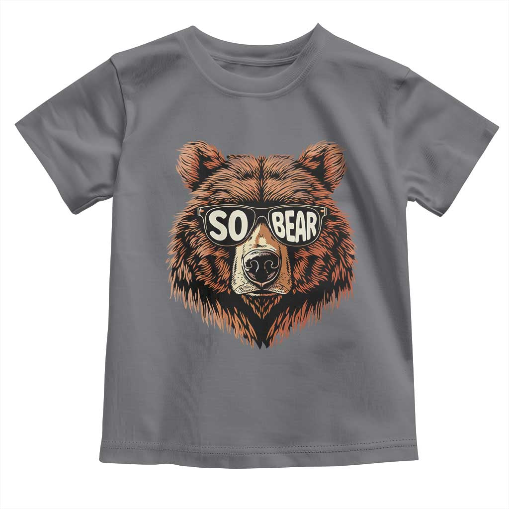 Sobriety Anniversary Sober Bear AA NA Recovery Toddler T Shirt
