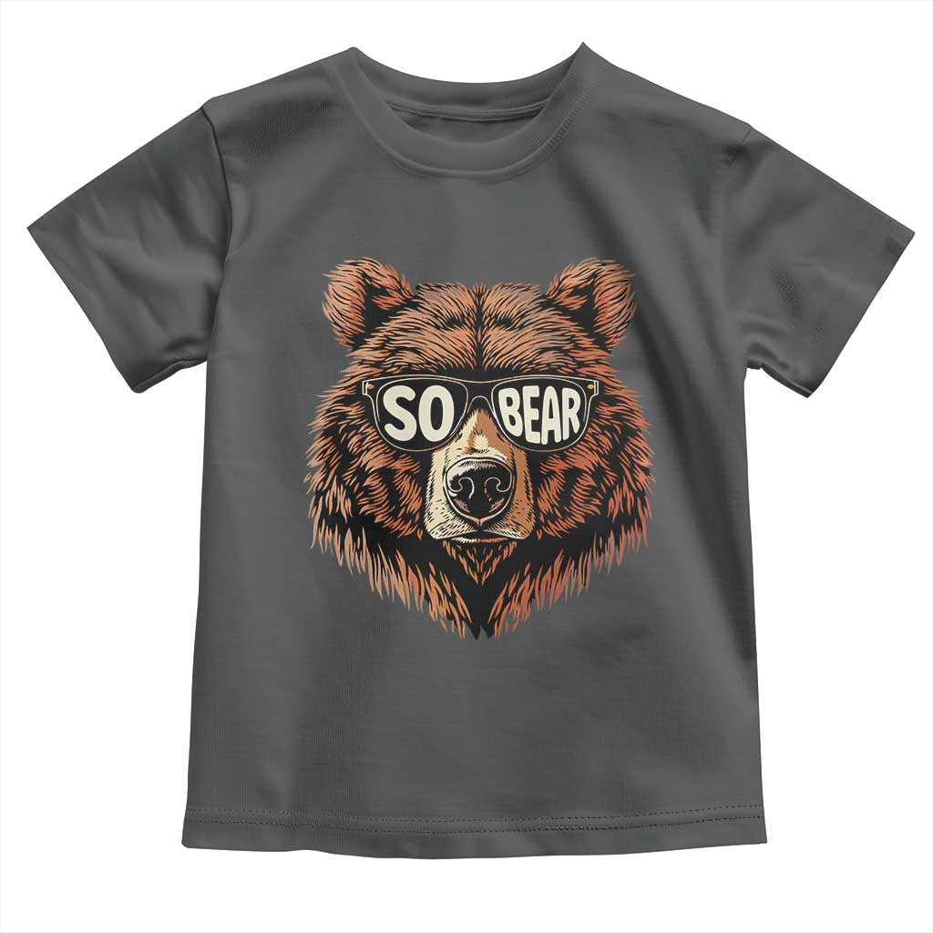 Sobriety Anniversary Sober Bear AA NA Recovery Toddler T Shirt