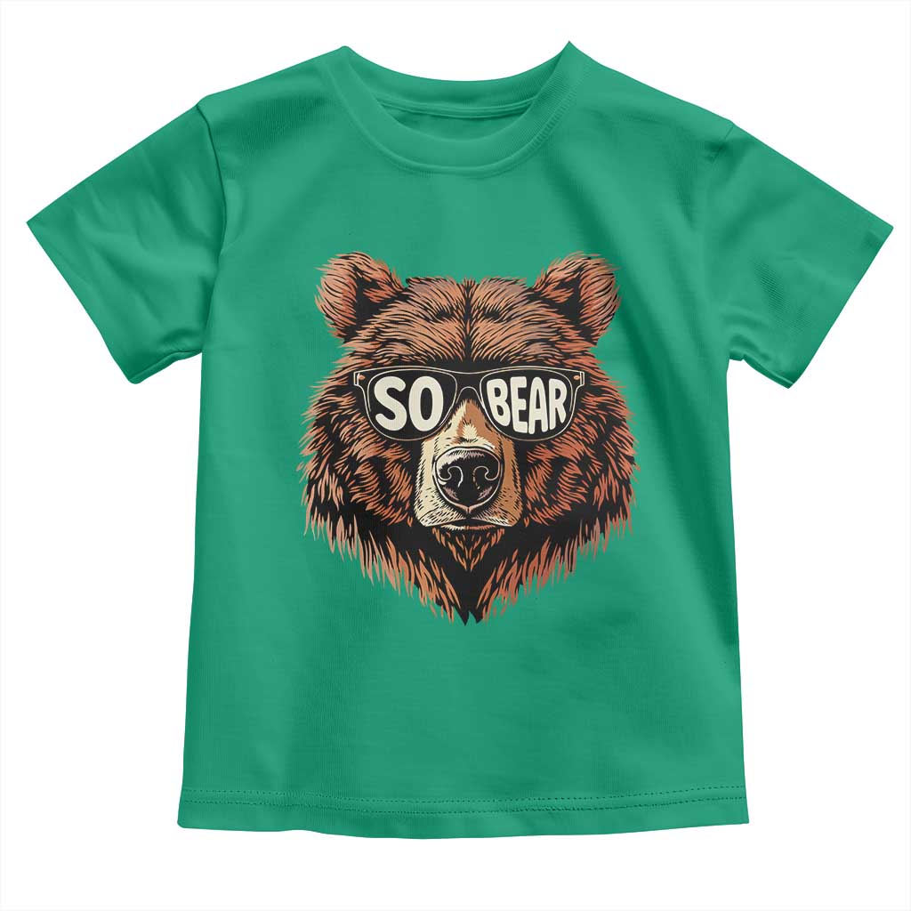 Sobriety Anniversary Sober Bear AA NA Recovery Toddler T Shirt