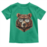 Sobriety Anniversary Sober Bear AA NA Recovery Toddler T Shirt