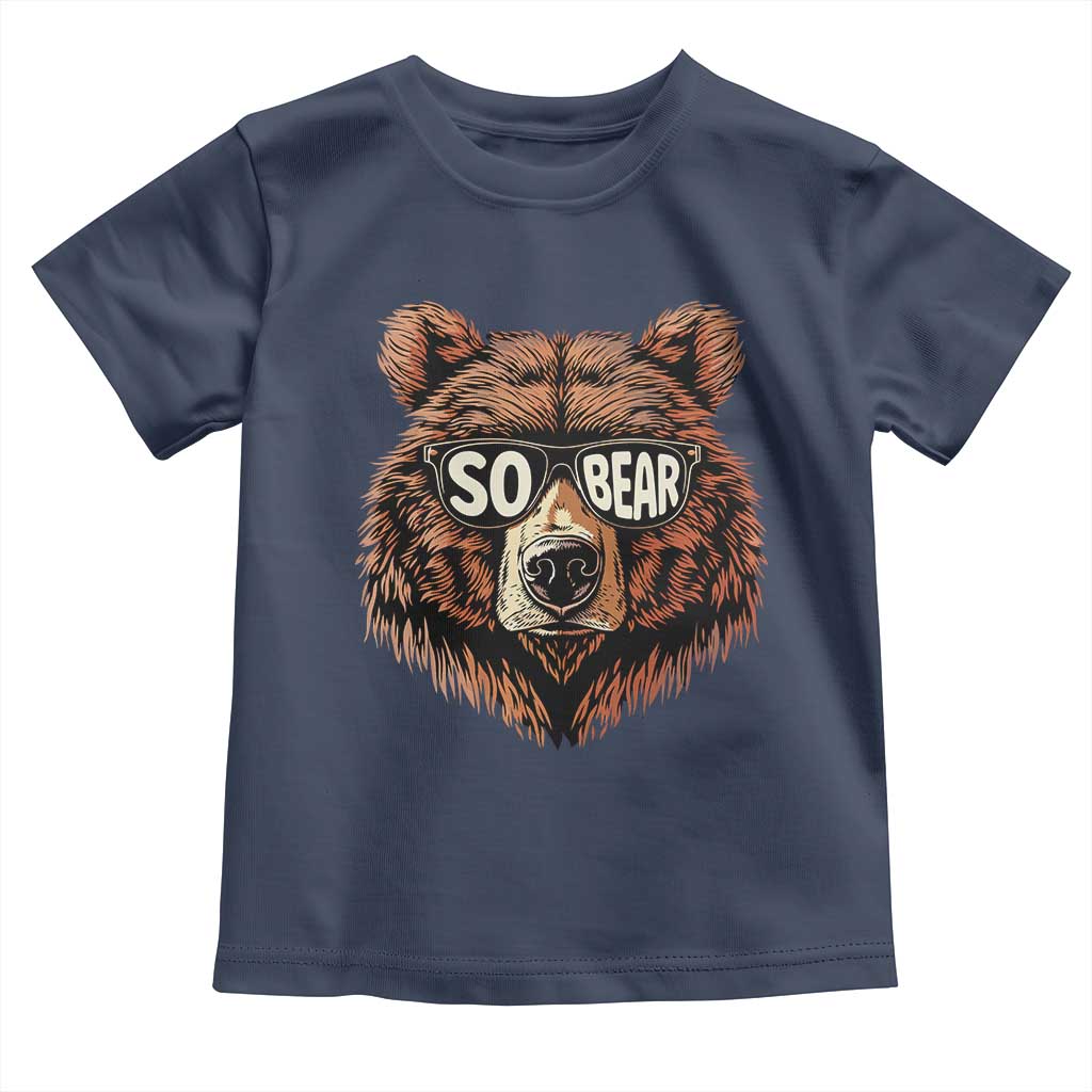 Sobriety Anniversary Sober Bear AA NA Recovery Toddler T Shirt
