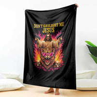 Dont Gaslight Me Jesus Throw Blanket Princess Cat Donut Meme Faith Humor