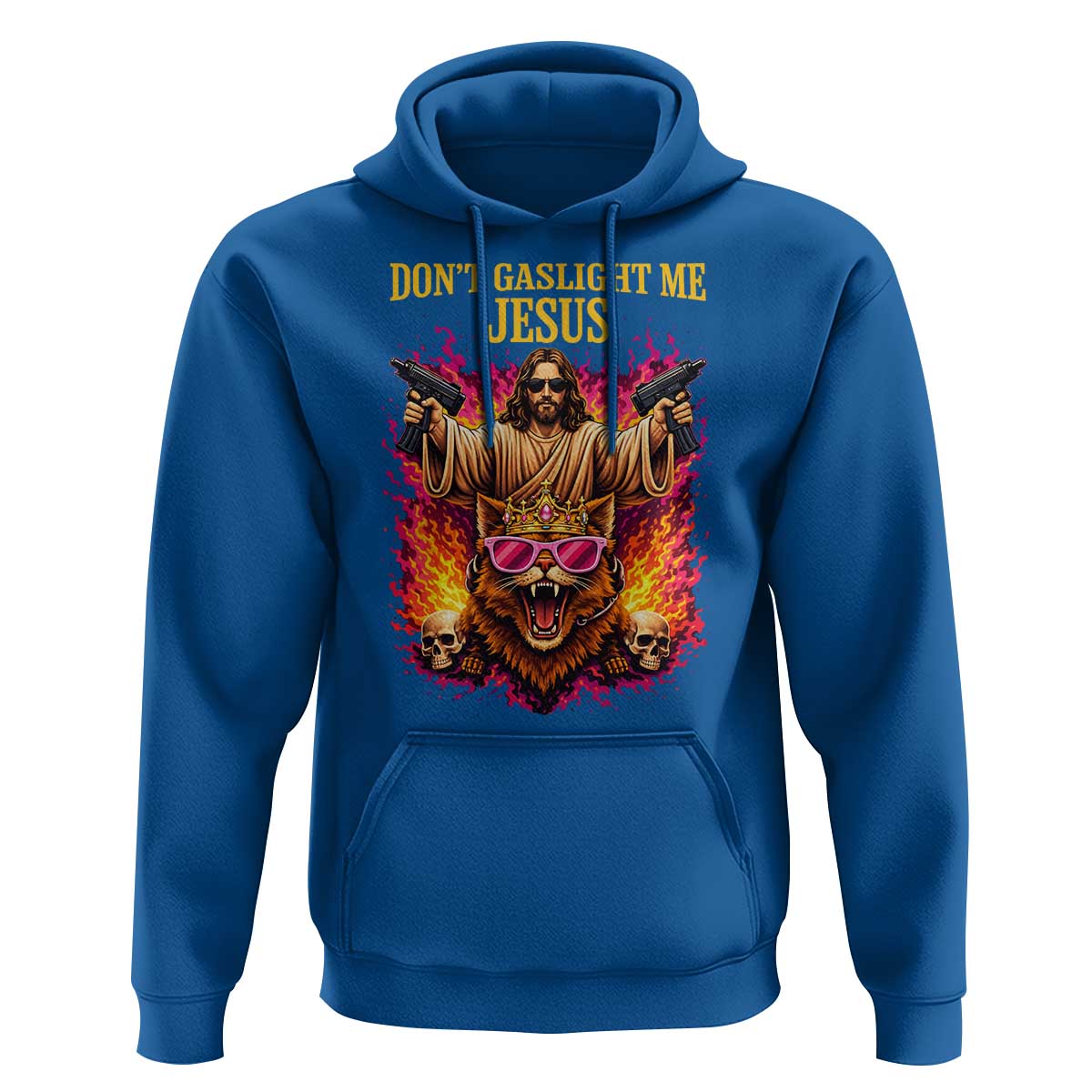 Dont Gaslight Me Jesus Hoodie Princess Cat Donut Meme Faith Humor