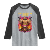 Dont Gaslight Me Jesus Raglan Shirt Princess Cat Donut Meme Faith Humor