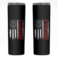 10 Years Sober Skinny Tumbler 10 Years Sobriety Anniversary Vintage American Flag