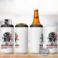 No Shame In My Recovery Game 4 in 1 Can Cooler Tumbler Sobriety AA NA Anniversary
