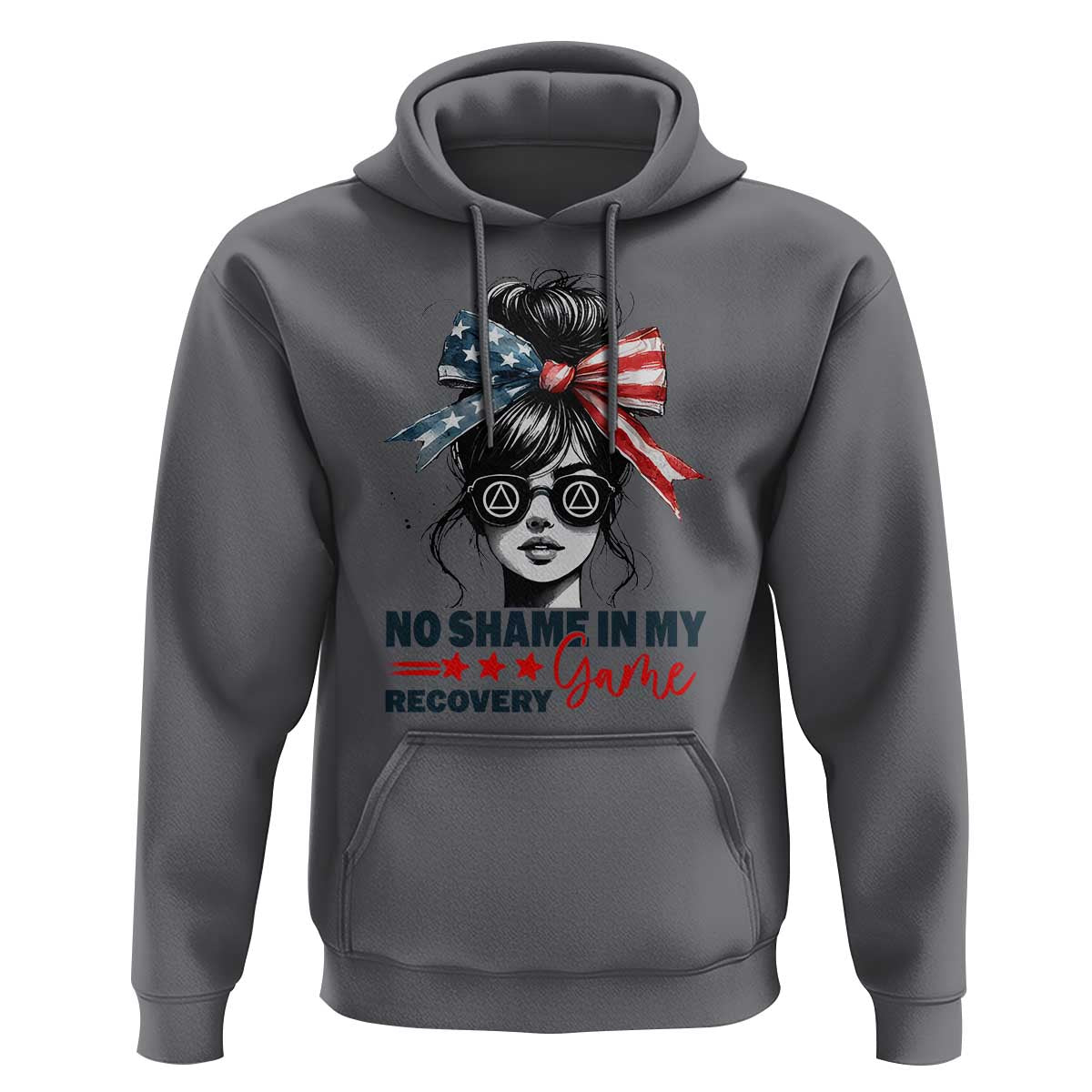 No Shame In My Recovery Game Hoodie Sobriety AA NA Anniversary