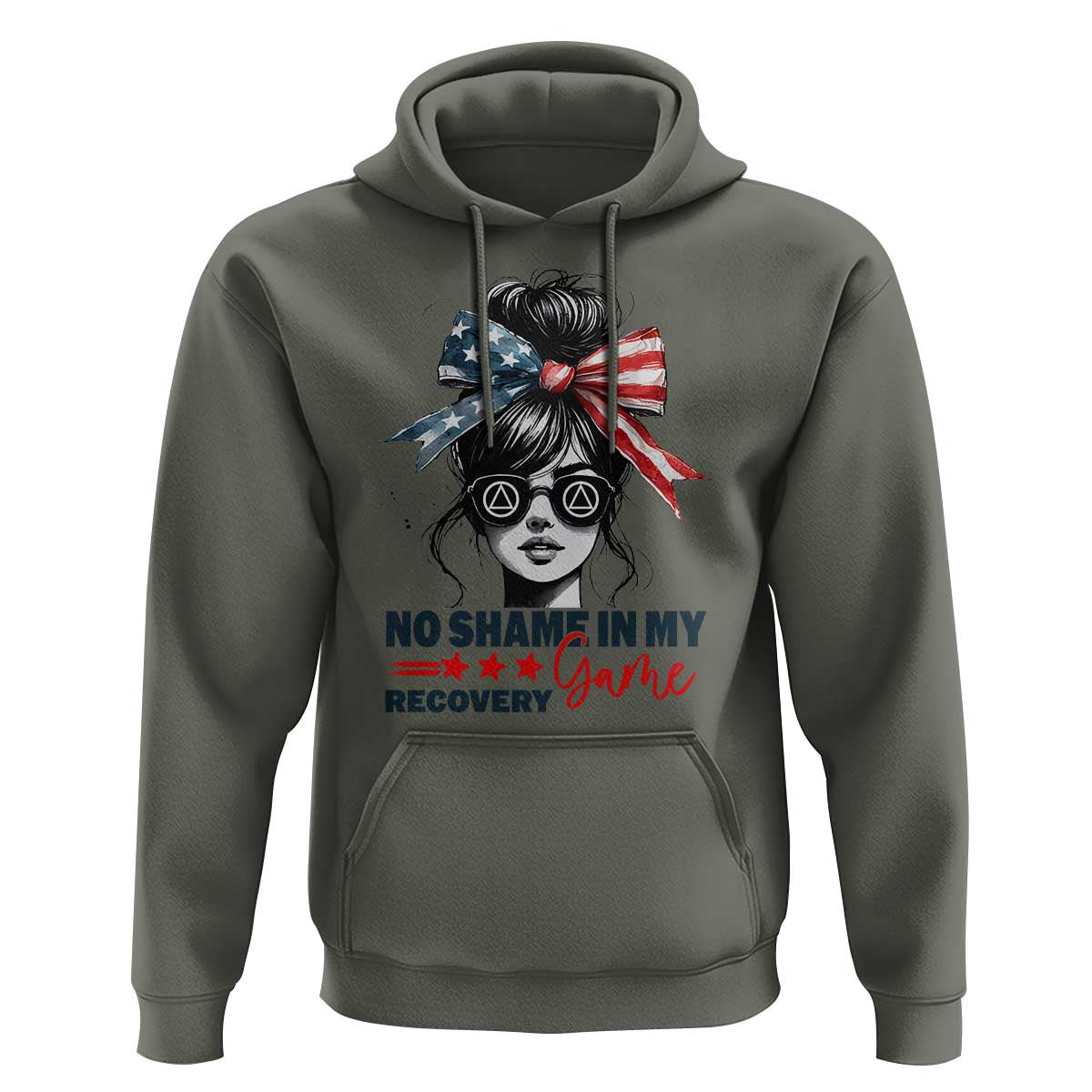 No Shame In My Recovery Game Hoodie Sobriety AA NA Anniversary