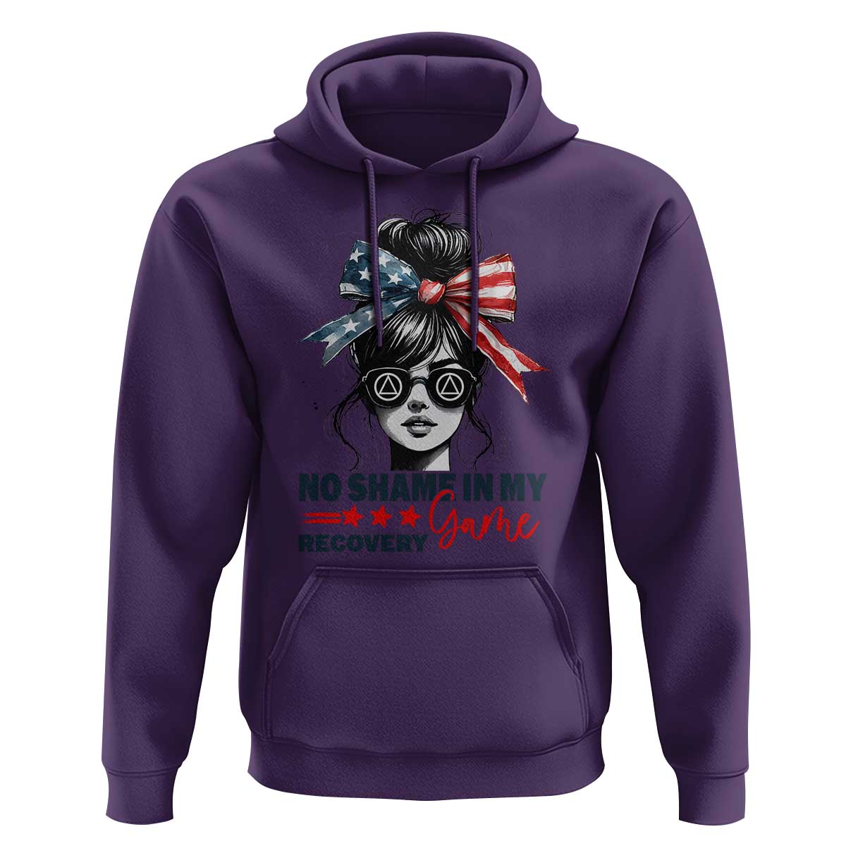 No Shame In My Recovery Game Hoodie Sobriety AA NA Anniversary