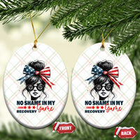 No Shame In My Recovery Game Ceramic Ornament Sobriety AA NA Anniversary