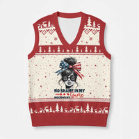 No Shame In My Recovery Game V-Neck Knit Sweater Vest Sobriety AA NA Anniversary