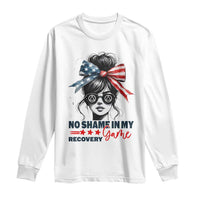 No Shame In My Recovery Game Long Sleeve Shirt Sobriety AA NA Anniversary