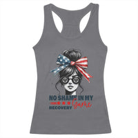 No Shame In My Recovery Game Racerback Tank Top Sobriety AA NA Anniversary