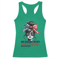 No Shame In My Recovery Game Racerback Tank Top Sobriety AA NA Anniversary
