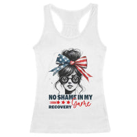 No Shame In My Recovery Game Racerback Tank Top Sobriety AA NA Anniversary