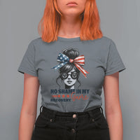 No Shame In My Recovery Game T Shirt For Women Sobriety AA NA Anniversary