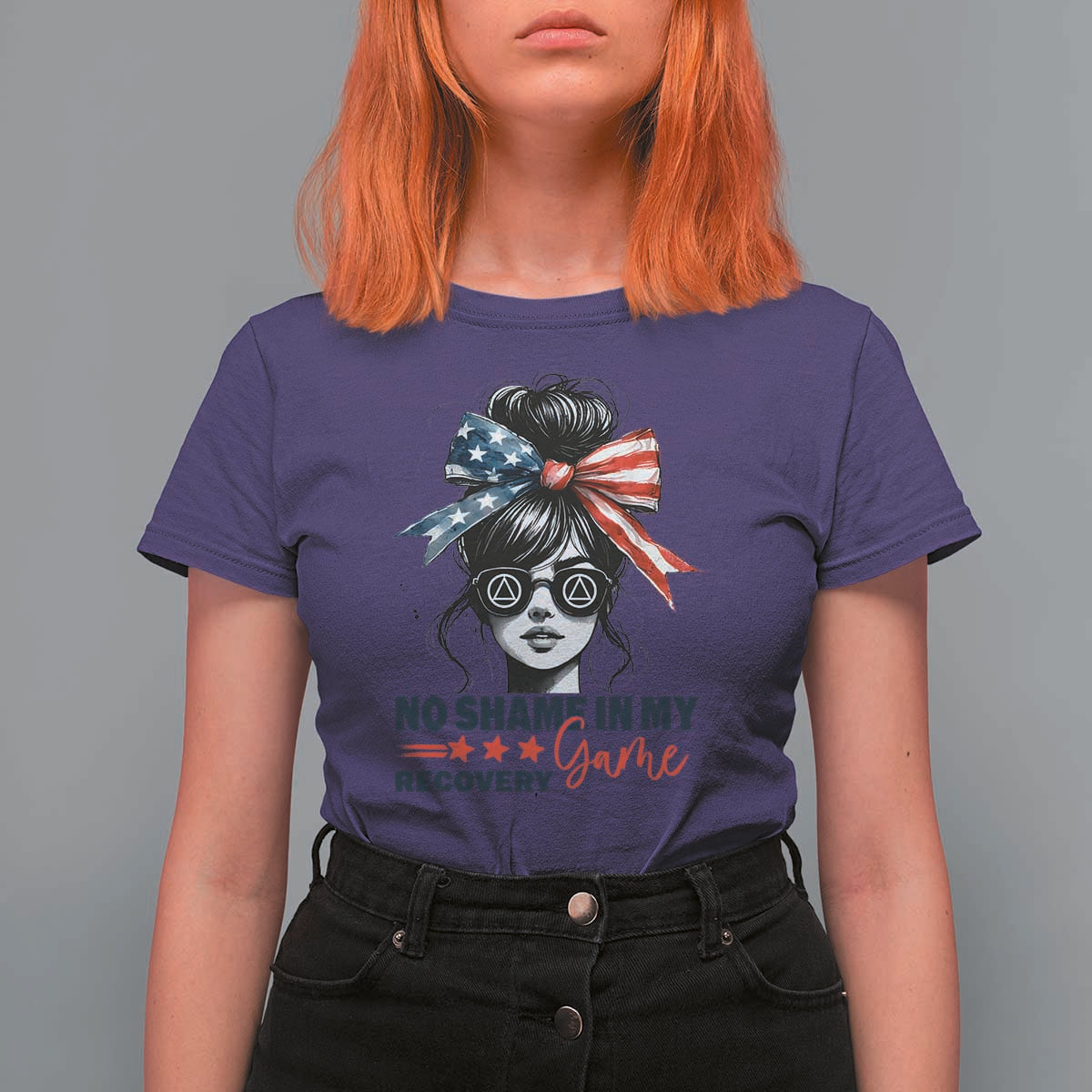 No Shame In My Recovery Game T Shirt For Women Sobriety AA NA Anniversary