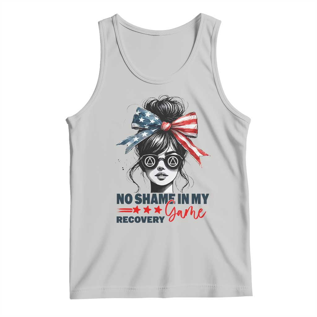 No Shame In My Recovery Game Tank Top Sobriety AA NA Anniversary