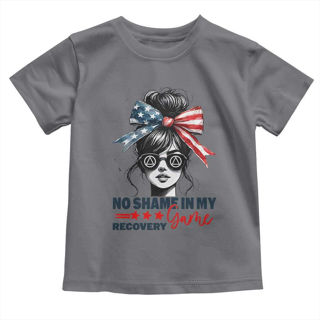 No Shame In My Recovery Game Toddler T Shirt Sobriety AA NA Anniversary