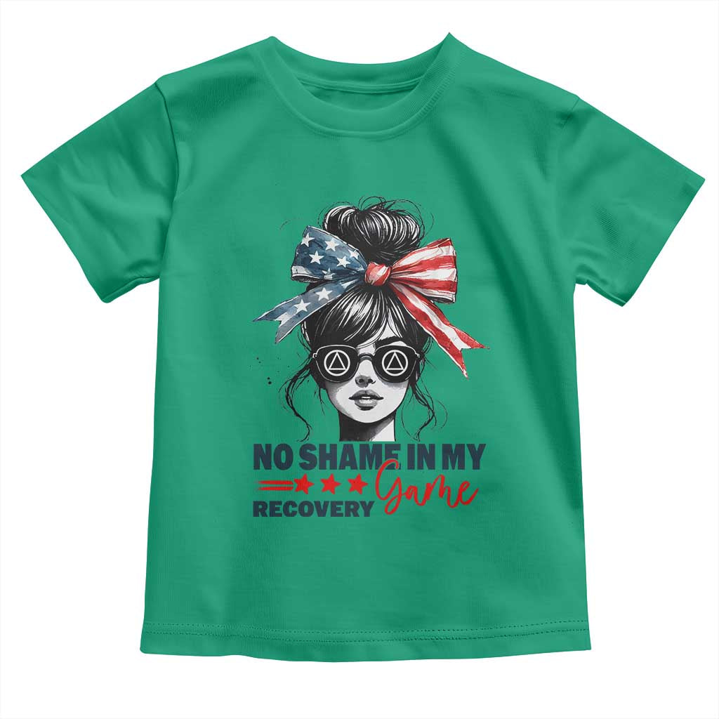 No Shame In My Recovery Game Toddler T Shirt Sobriety AA NA Anniversary