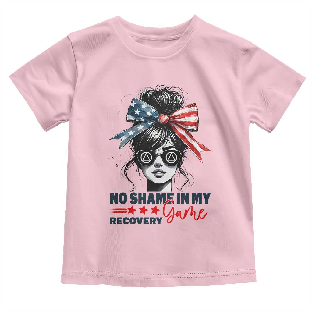 No Shame In My Recovery Game Toddler T Shirt Sobriety AA NA Anniversary