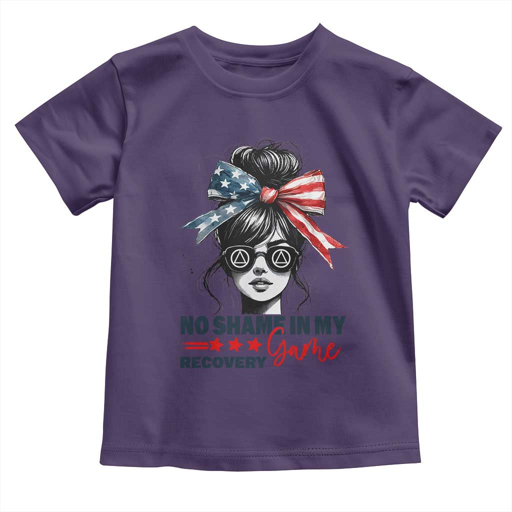 No Shame In My Recovery Game Toddler T Shirt Sobriety AA NA Anniversary
