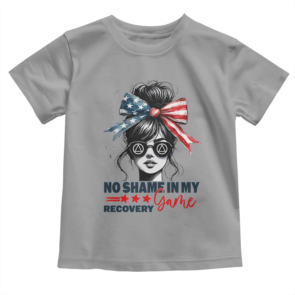 No Shame In My Recovery Game Toddler T Shirt Sobriety AA NA Anniversary