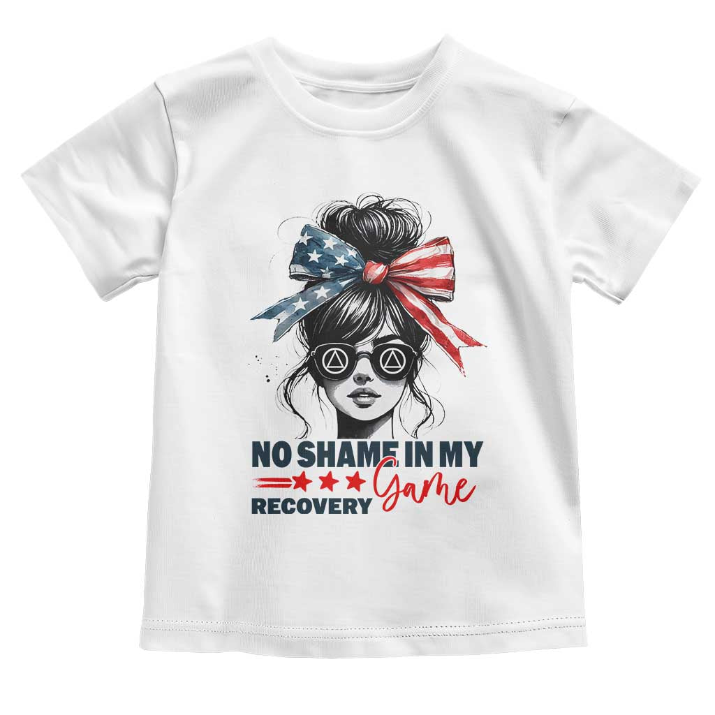 No Shame In My Recovery Game Toddler T Shirt Sobriety AA NA Anniversary