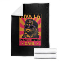 Viva La Revolucion Carl Throw Blanket Funny Princess Cat Donut Meme