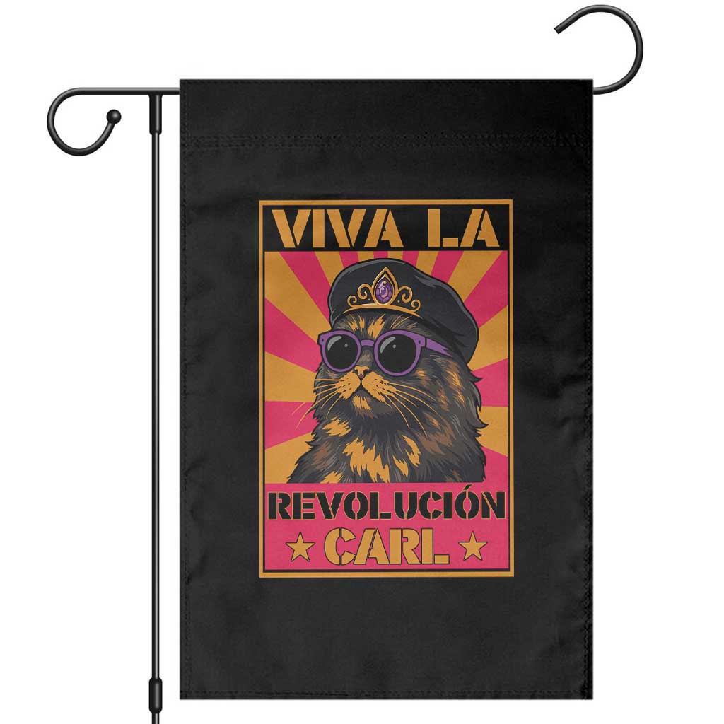 Viva La Revolucion Carl Garden Flag Funny Princess Cat Donut Meme