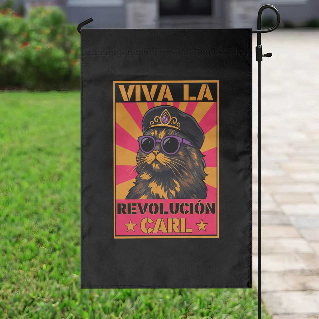 Viva La Revolucion Carl Garden Flag Funny Princess Cat Donut Meme