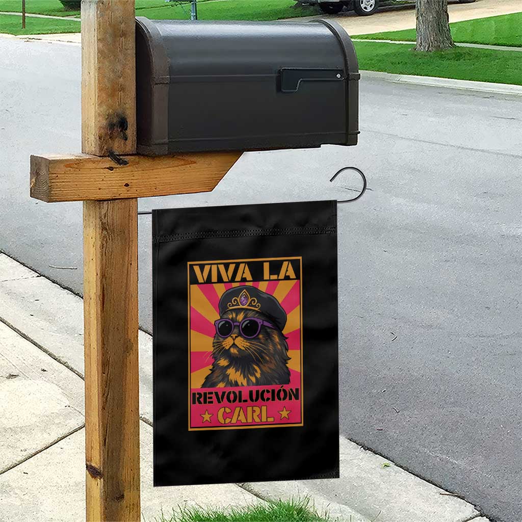 Viva La Revolucion Carl Garden Flag Funny Princess Cat Donut Meme