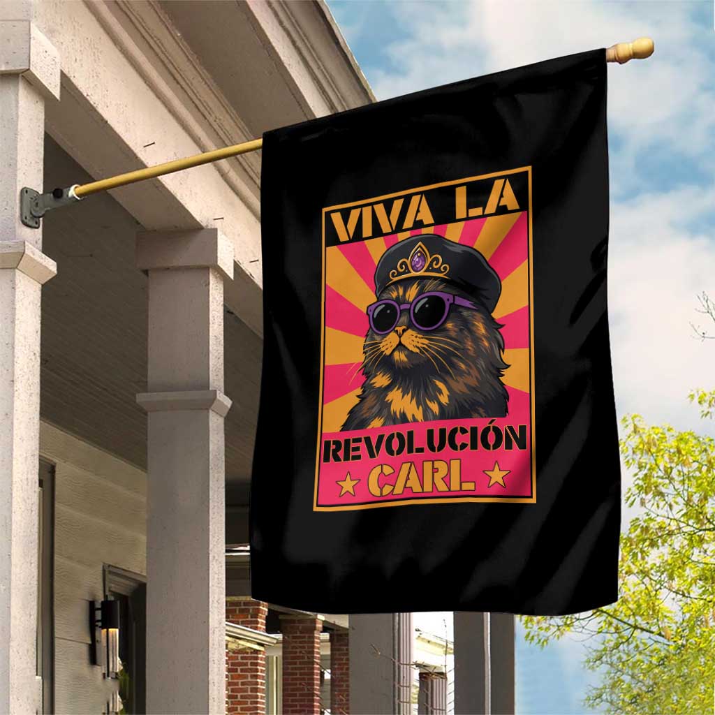 Viva La Revolucion Carl Garden Flag Funny Princess Cat Donut Meme