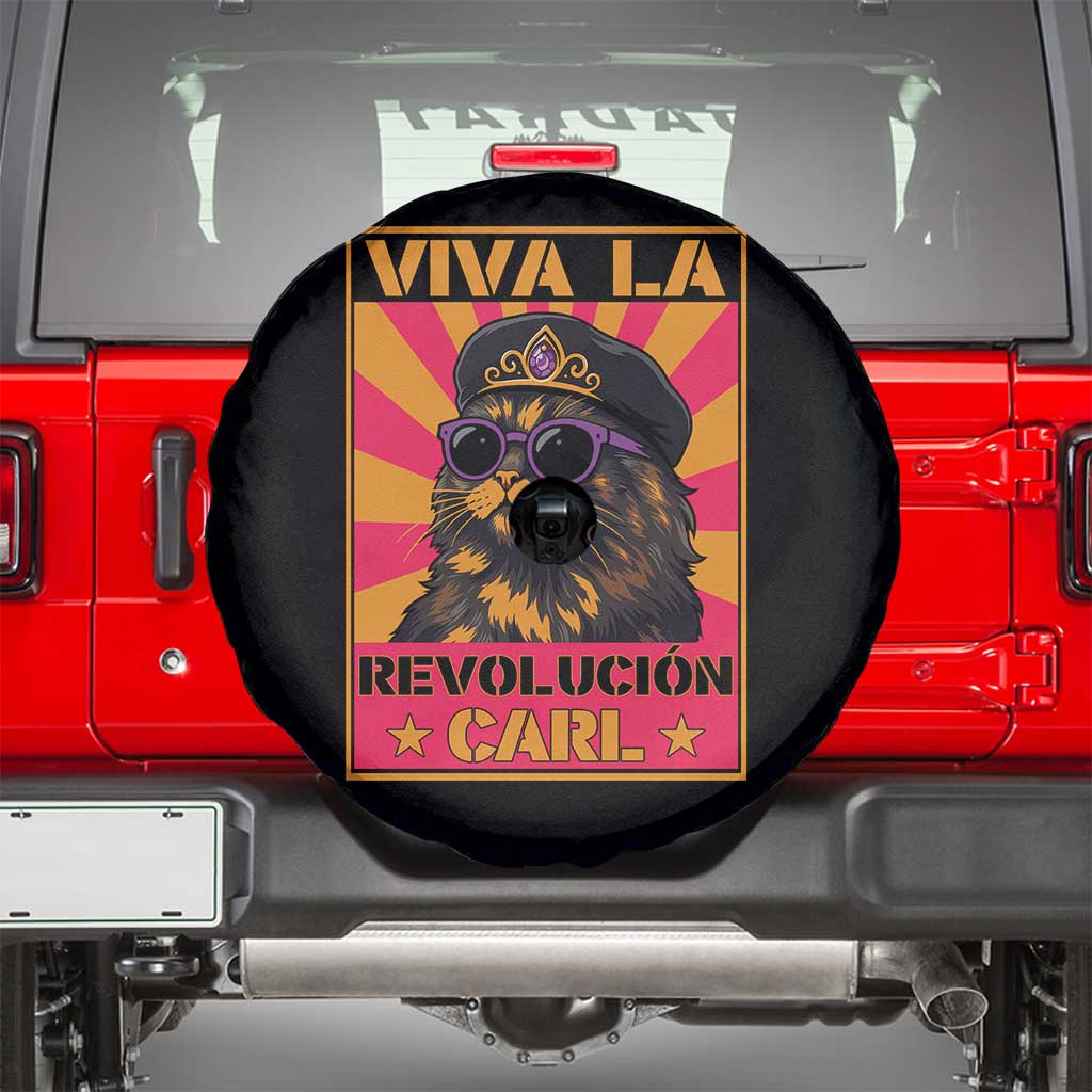 Viva La Revolucion Carl Spare Tire Cover Funny Princess Cat Donut Meme
