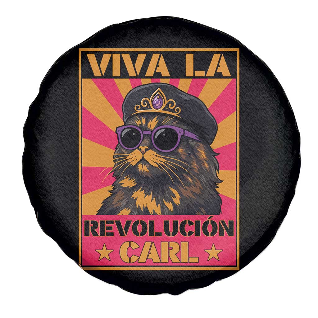 Viva La Revolucion Carl Spare Tire Cover Funny Princess Cat Donut Meme