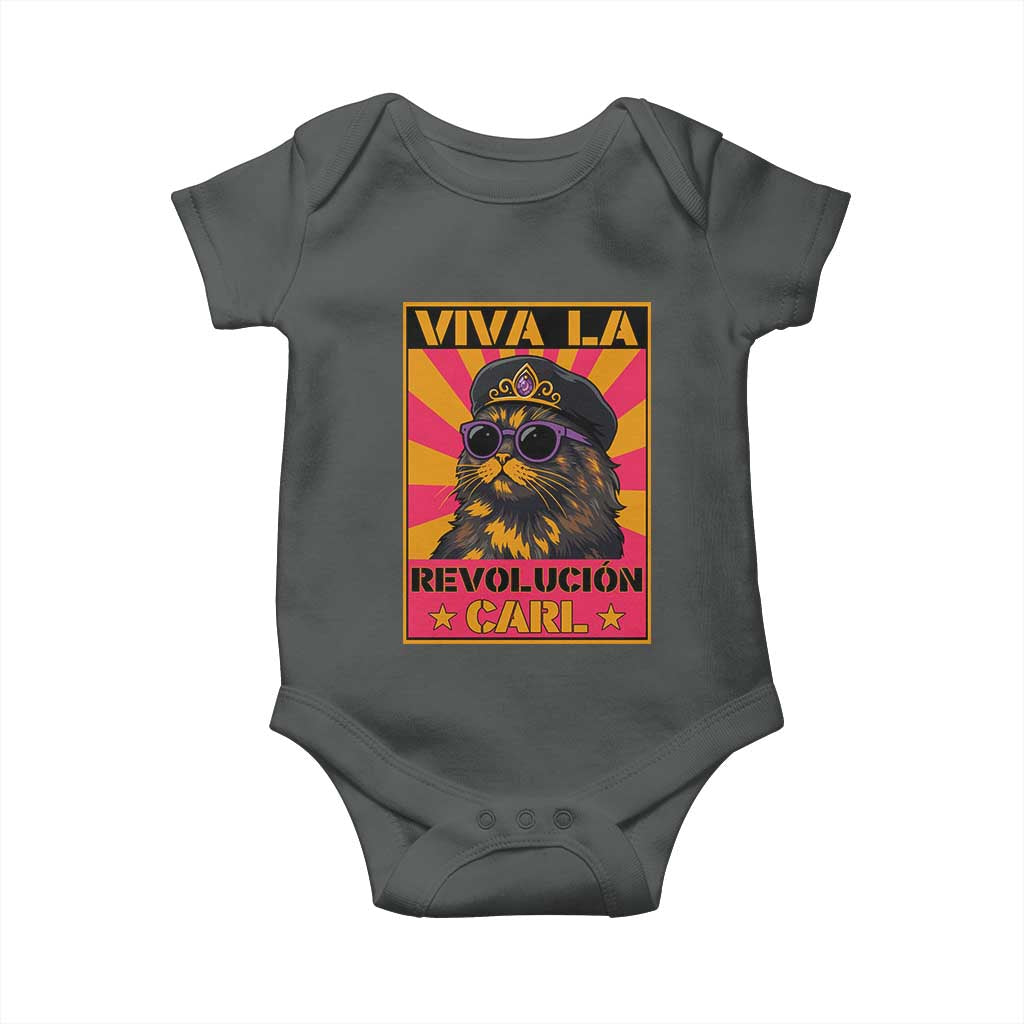 Viva La Revolucion Carl Baby Onesie Funny Princess Cat Donut Meme