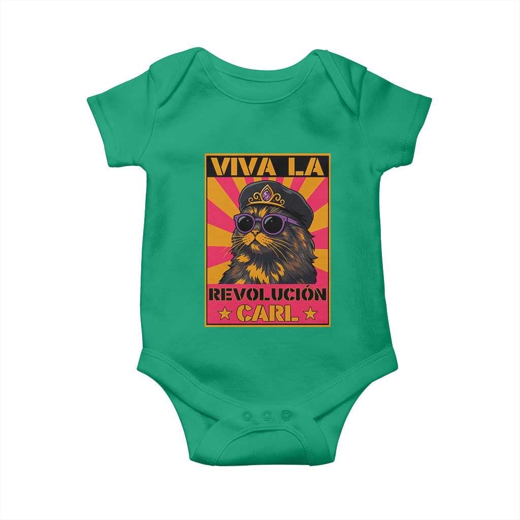 Viva La Revolucion Carl Baby Onesie Funny Princess Cat Donut Meme