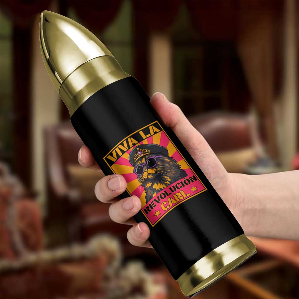 Viva La Revolucion Carl Bullet Tumbler Funny Princess Cat Donut Meme