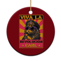 Viva La Revolucion Carl Ceramic Ornament Funny Princess Cat Donut Meme