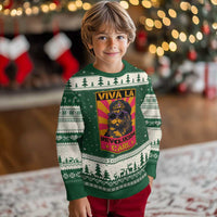 Viva La Revolucion Carl Ugly Christmas Sweater Funny Princess Cat Donut Meme