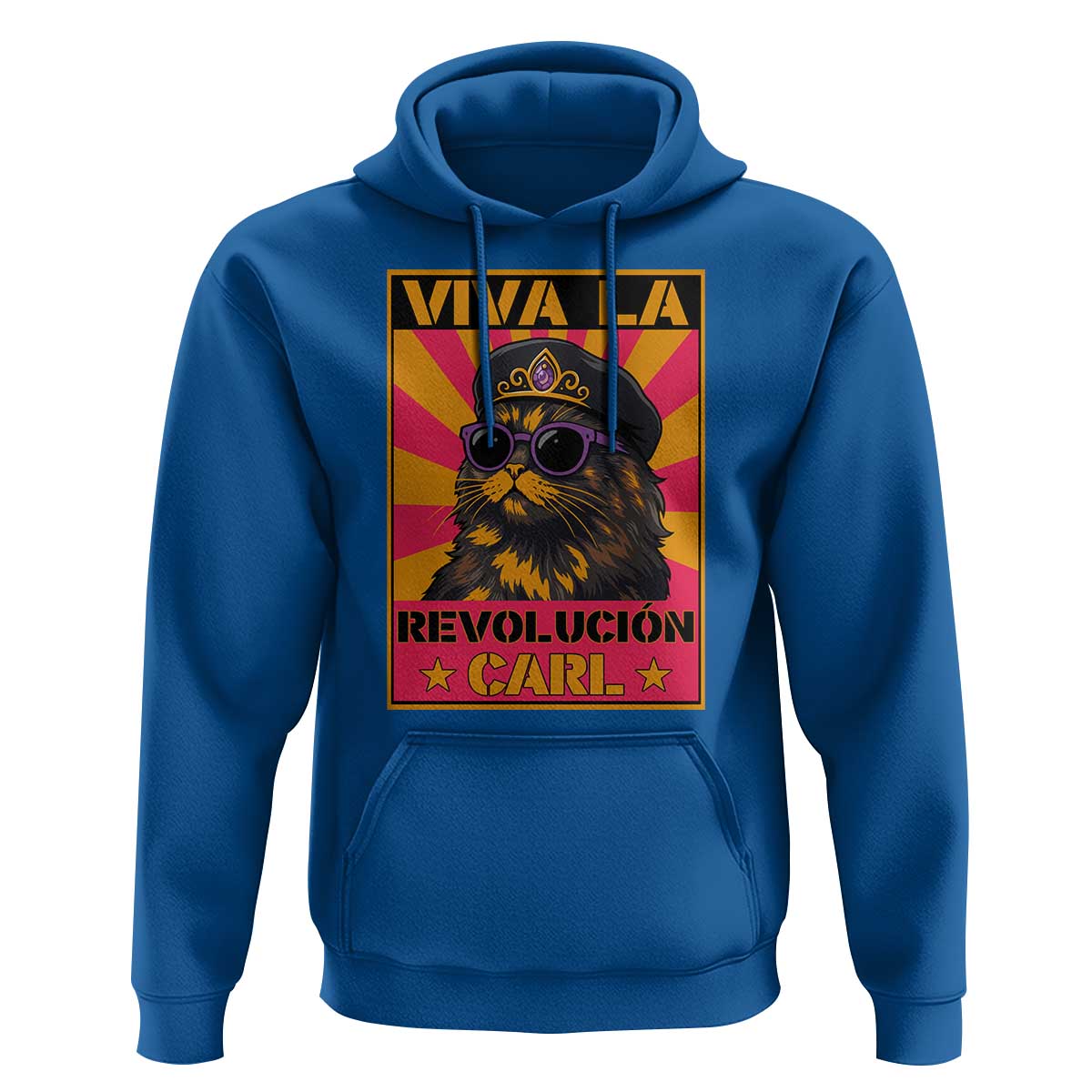 Viva La Revolucion Carl Hoodie Funny Princess Cat Donut Meme