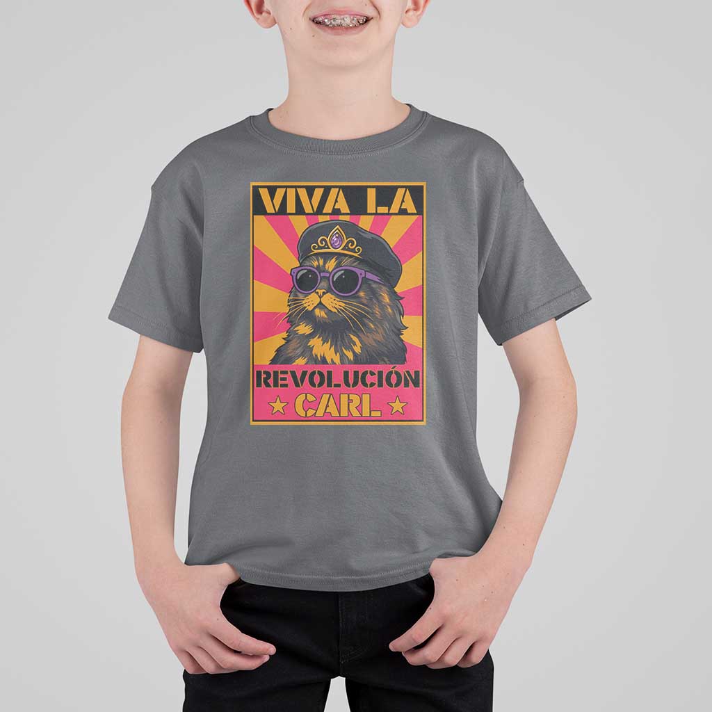 Viva La Revolucion Carl T Shirt For Kid Funny Princess Cat Donut Meme