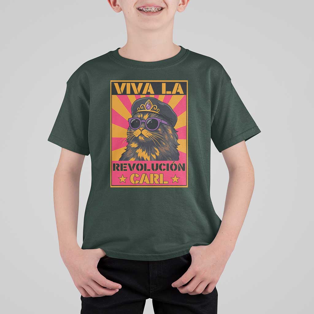 Viva La Revolucion Carl T Shirt For Kid Funny Princess Cat Donut Meme