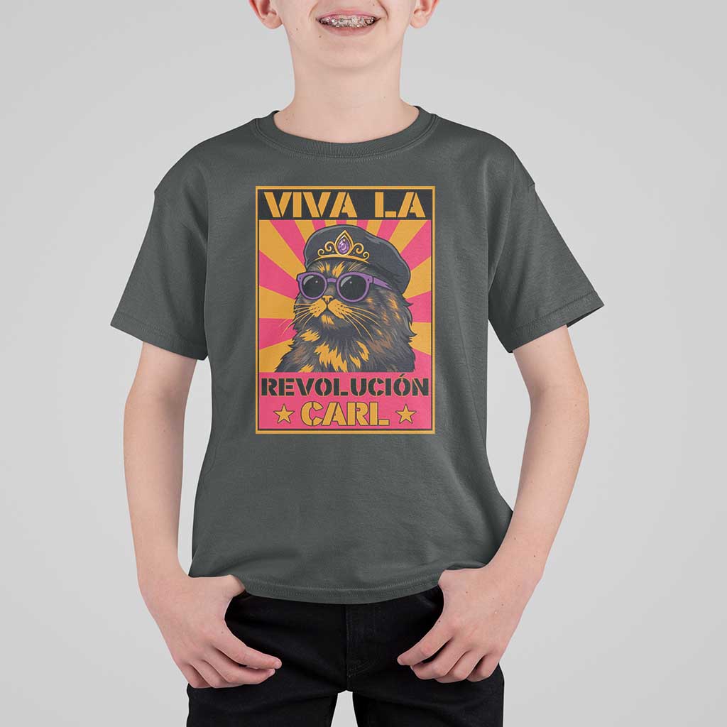 Viva La Revolucion Carl T Shirt For Kid Funny Princess Cat Donut Meme