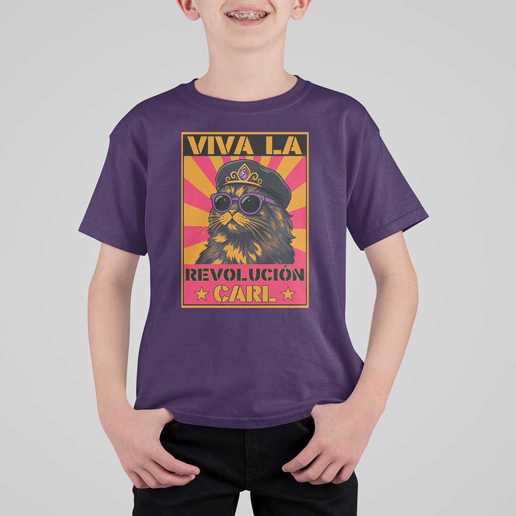 Viva La Revolucion Carl T Shirt For Kid Funny Princess Cat Donut Meme